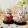 Animal Garden Building Blocks Potted Plants Roses Building Toys Desktop Ornaments  Birthday Gifts