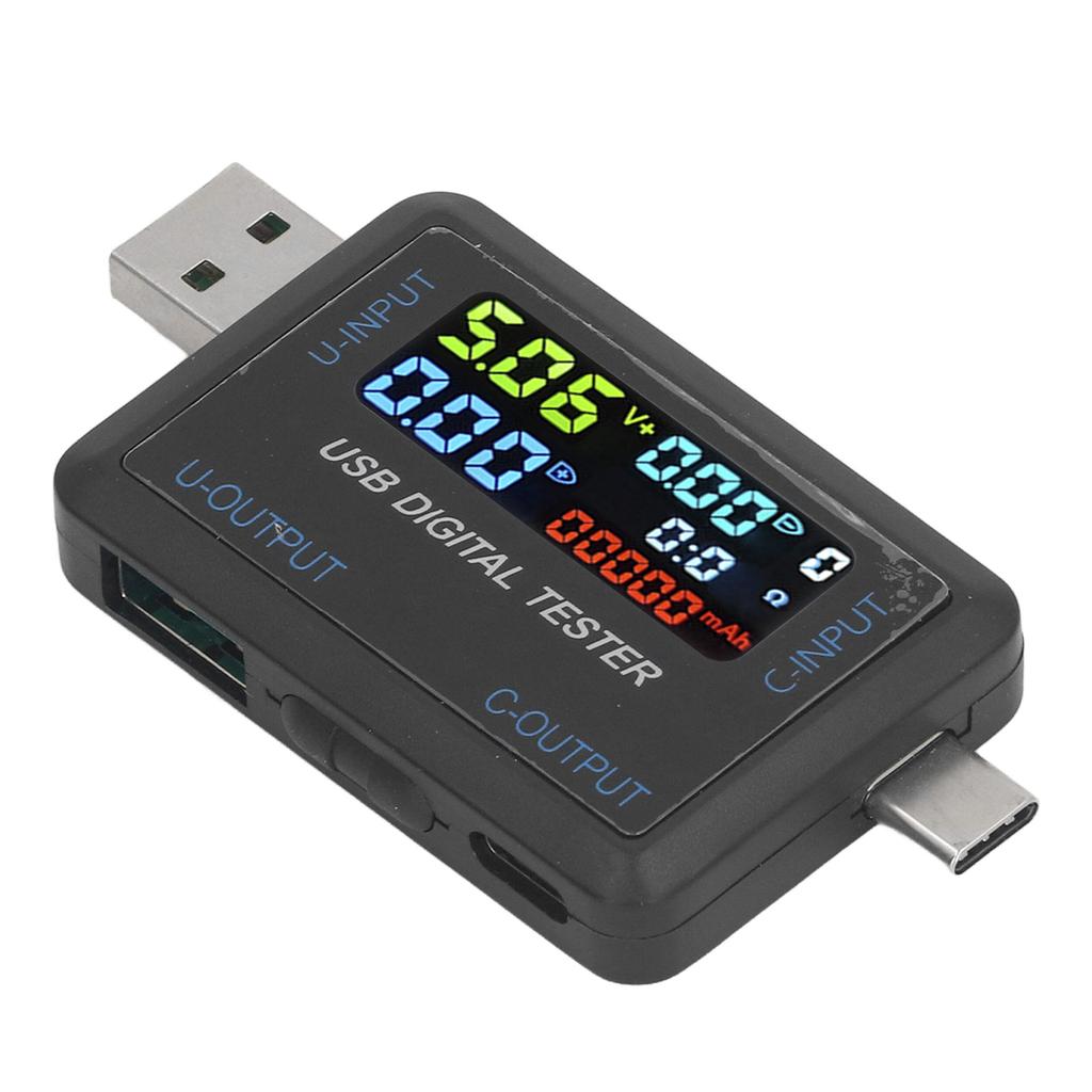USB-тестер-мультиметр Многофункциональный Тип C Напряжение Ток Емкость Энергия Мощность Тестер 5?36V