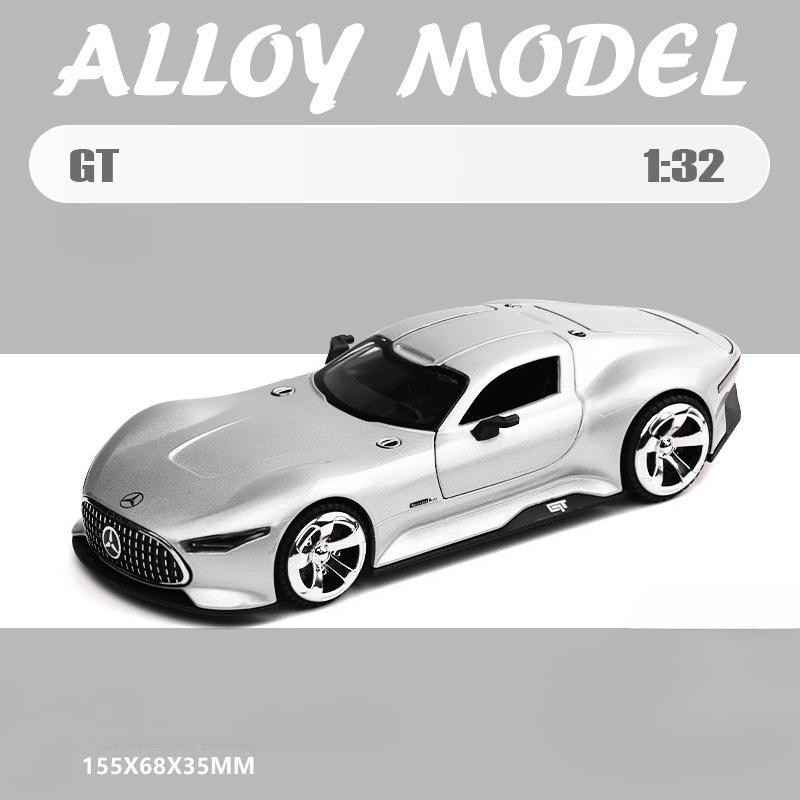 Симуляция 1/32 Benzs GT Сплав Супер Спорткар Модель со Звуком Светом Коллекция Миниатюрная Машина Литой Игрушечный Транспорт Подарок для Мальчика