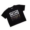 Nine Inch Nails женский/дамский нисходящий спиральный укороченный топ