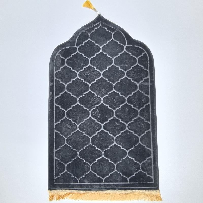 Irregular Embossed Flannel Prayer Mat - Thickened Short Pile Sponge Carpet