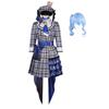 Suichan Suisei Hoshimachi Cosplay Costume Wig Performance Clothing Plaid Pattern Cosplay Costume Disguise Stage Clothes Event Disguise Costume Present