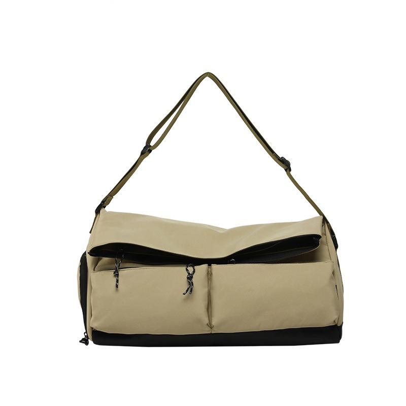 Модный тренд мужской и женский магазин большие сумки и выходить на отдых и спорт универсальная однотонная простая большая вместимость на плечо сумка-мессенджер