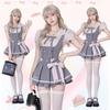 Набор формы Ligwon Gothic Lolita JK с мини-юбкой розового цвета в стиле Харадзюку, корейской, рождественской, женской, серого цвета, стиль, стиль, весна, лето, осень, Хэллоуин,