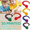3D Printed Snake Big Eyed Cute Snake Movable Toy Ornament