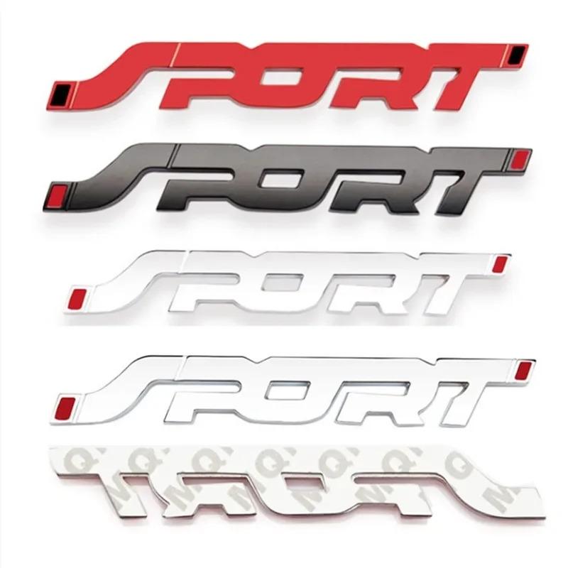 SHNU9 3D Metal Sport Logo Rear Trunk Emblem Badge Stickers Car Styling Accessories For Ford Focus Mondeo Explorer FIESTA EDGE