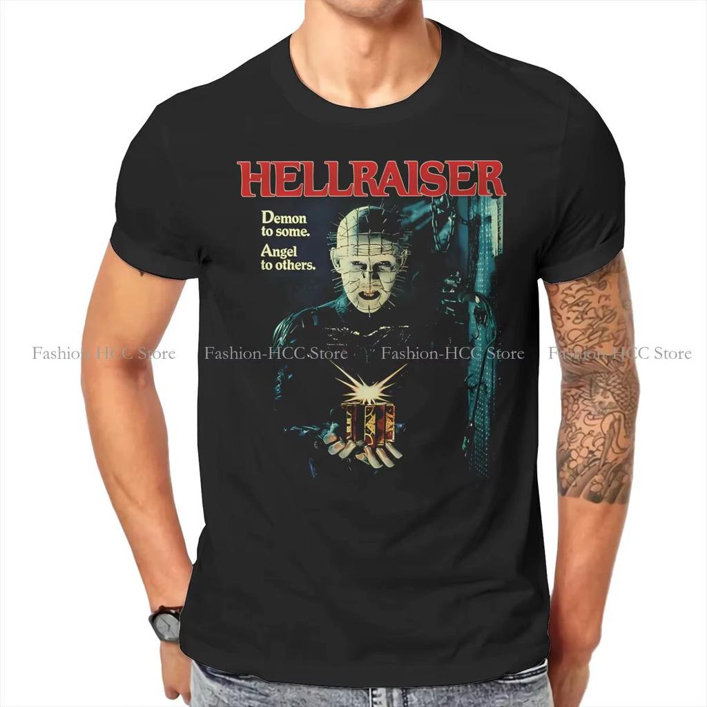 Hellraiser Pinhead Shirt S-6XL Mens Black Cotton Horror Movie Graphic Tee Y2K