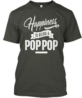 Счастливая футболка Poppop Сделано в США Размеры от S до 5XL
