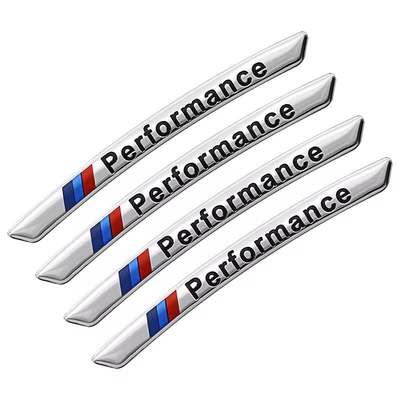 BBKF7 Aluminum Car Wheel Hub Badge Tire Rim Stickers Decoration Accessories For BMW Performance F30 F10 E90 F20 E46 E60 E70 E39 E36