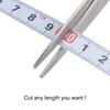 uxcell White Carbon Steel Adhesive Tape Measure with Straight Track Tape, Flat Ruler, 100cm Metric, Left to Right Reading