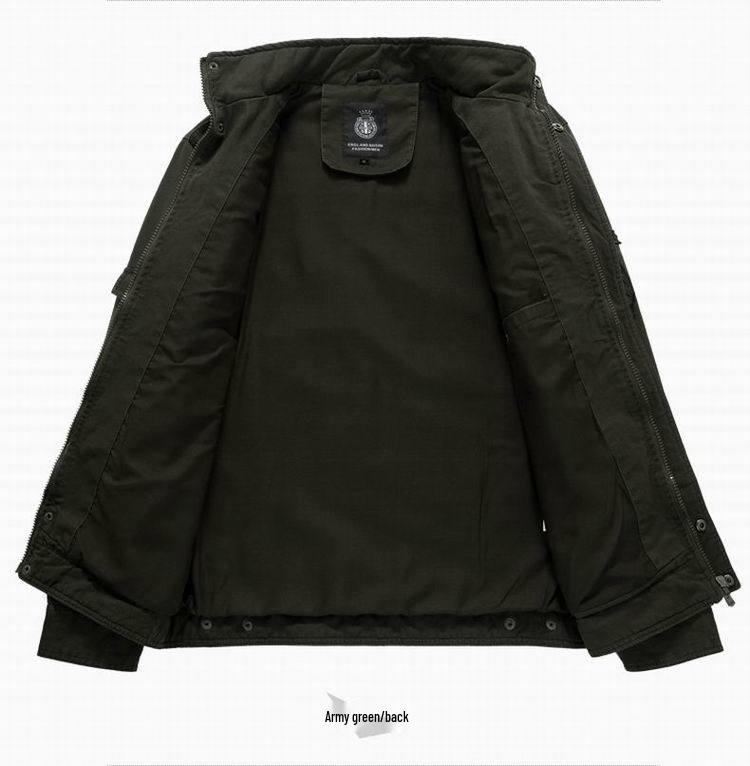 Мужская хлопковая куртка в военном стиле 2023 года для весны и осени