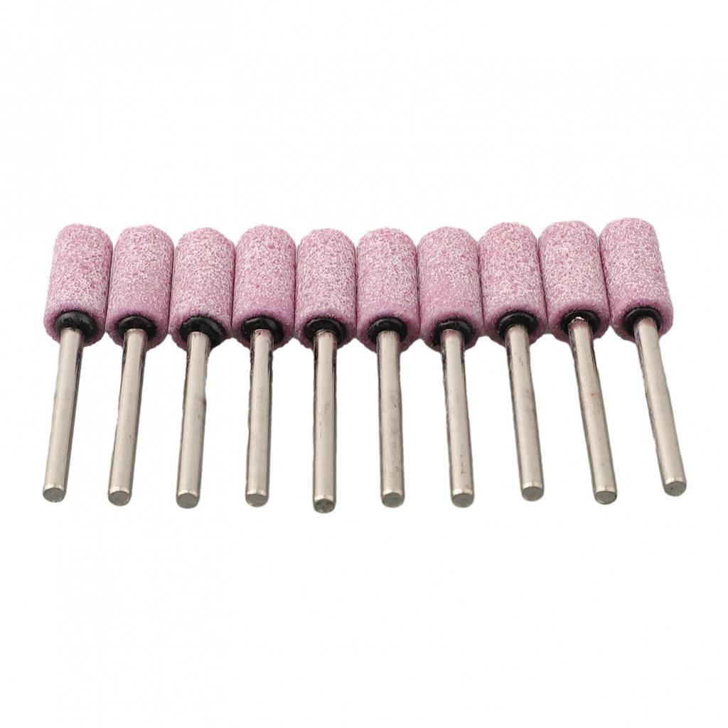 Монтированная шлифовальная головка цилиндрическая с плоской головкой для роторной машины оранжевая