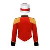 Girls Marching Band Costume Set Long Sleeve Stand Collar Tassel Shoulder Button Down Jacket Hat