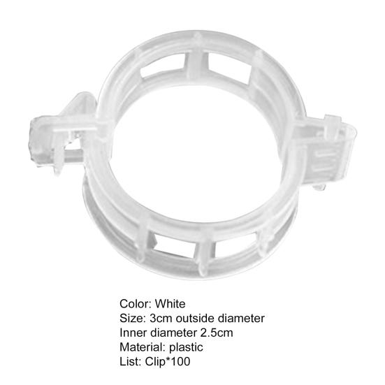 100 шт. зажимы для поддержки растений, экономящие трудозатраты, долговечные пластиковые подвесные зажимы для фиксации лозы для дома