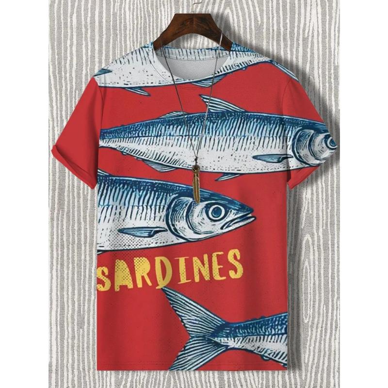 Мужская футболка с забавным принтом животных, футболки с короткими рукавами, топы с 3D-принтами, рубашки с круглым вырезом, повседневная летняя одежда 2025 года для мужчин