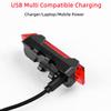 Bicycle Tail Lights USB Charging Night Riding Warning Light Suitable for Most Bikes