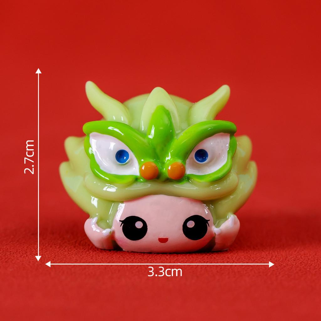 Adorable Year Of The Dragon Resin Figurine Cute Cartoon Desk Decor In Multiple Colors