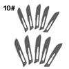 Industrial Hand Tools-10Pcs Utility Scalpel Replacement Blade DIY Cutting Hand Tools Cutting Blade 11#
