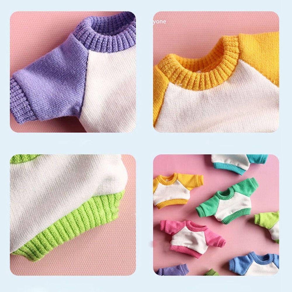 Cute Sweatshirt Outfits Casual Wear Dolls Tops High Quality Fashion Clothes  for 10cm Cotton Dolls