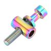 M5x30/35/40mm Titanium Alloy Bicycle Seatpost Bolt Round Head Screw (Rainbow M5x30)