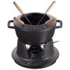 Staub Set Black Fondue Pot Lit Enamel Pot Japanese Special "Fondue 16cm" [Авторизованный продукт] 40511-970