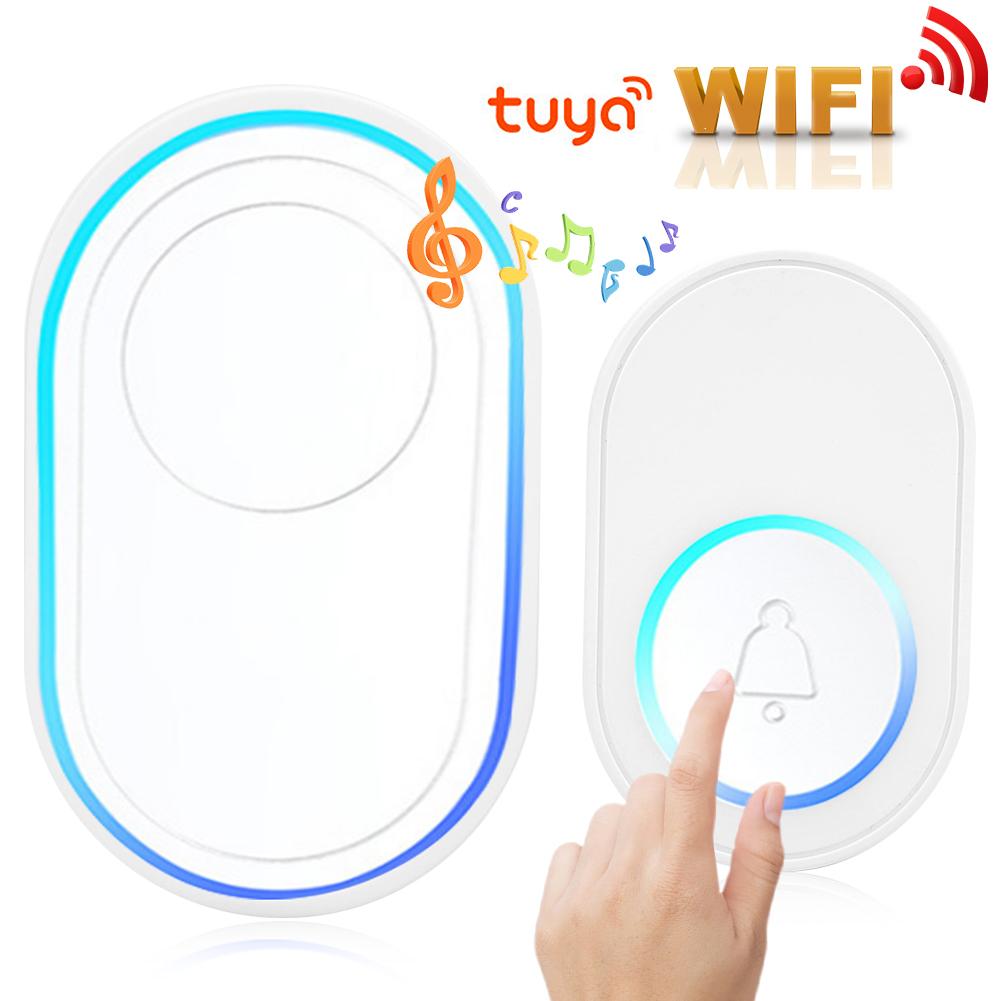 Smart WiFi Doorbell Indoor Ding Dong Ring Ringtone Alarm for Home Entry Work with Tuya