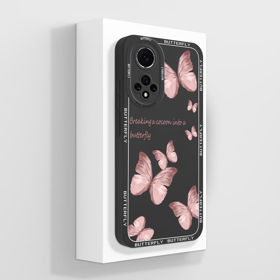 Чехол для Huawei Nova 9 в стиле масляной живописи, жидко-силиконовая задняя крышка для Huawei Nova 9 SE 4G 5G, модный популярный чехол для телефона