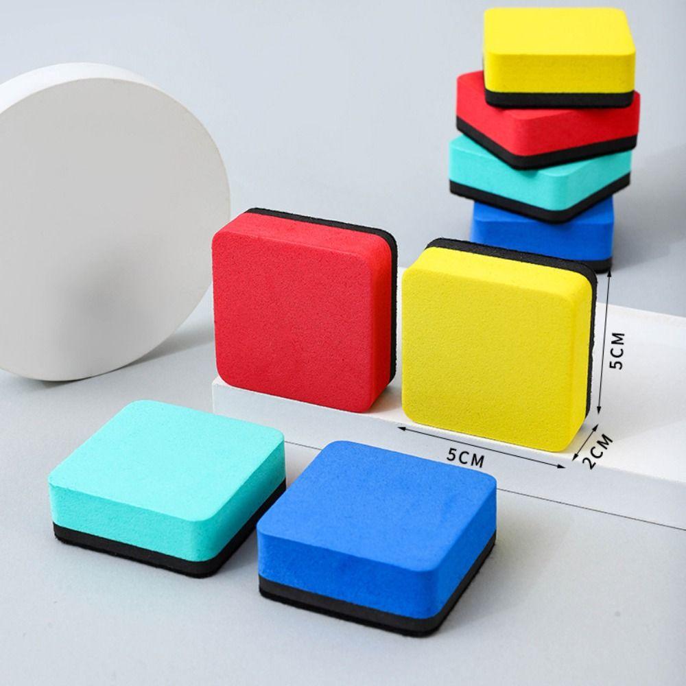 Magnetic Whiteboard Dry Eraser Multi-color Marker Cleaner Cartoon Whiteboard Eraser  School Office