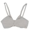 Leaf Cube Relaxed Yet Comfortable Fit Soft Prime Made of Organic Organic "Pure Bra" 100% Cotton. Size Gray, S.