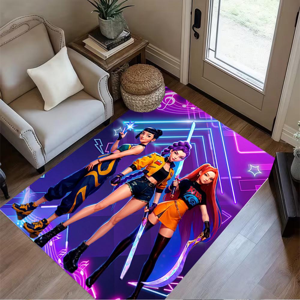 Dance Party Stars Floor Mat Suitable for Hallway Game Room Playrooms Dormitory Anti-slip Rug Decorate Offices Spiritual Gift