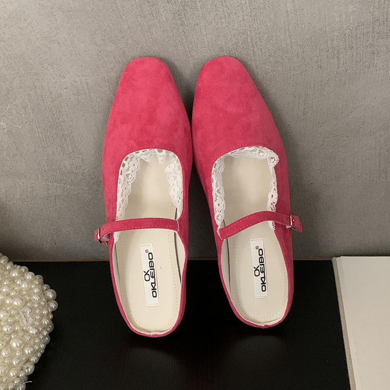 Модная неглубокая модная пряжка женские балетки Мэри Джейн обувь женские шлепанцы квадратный носок обувь слипоны женские балетки с обувью