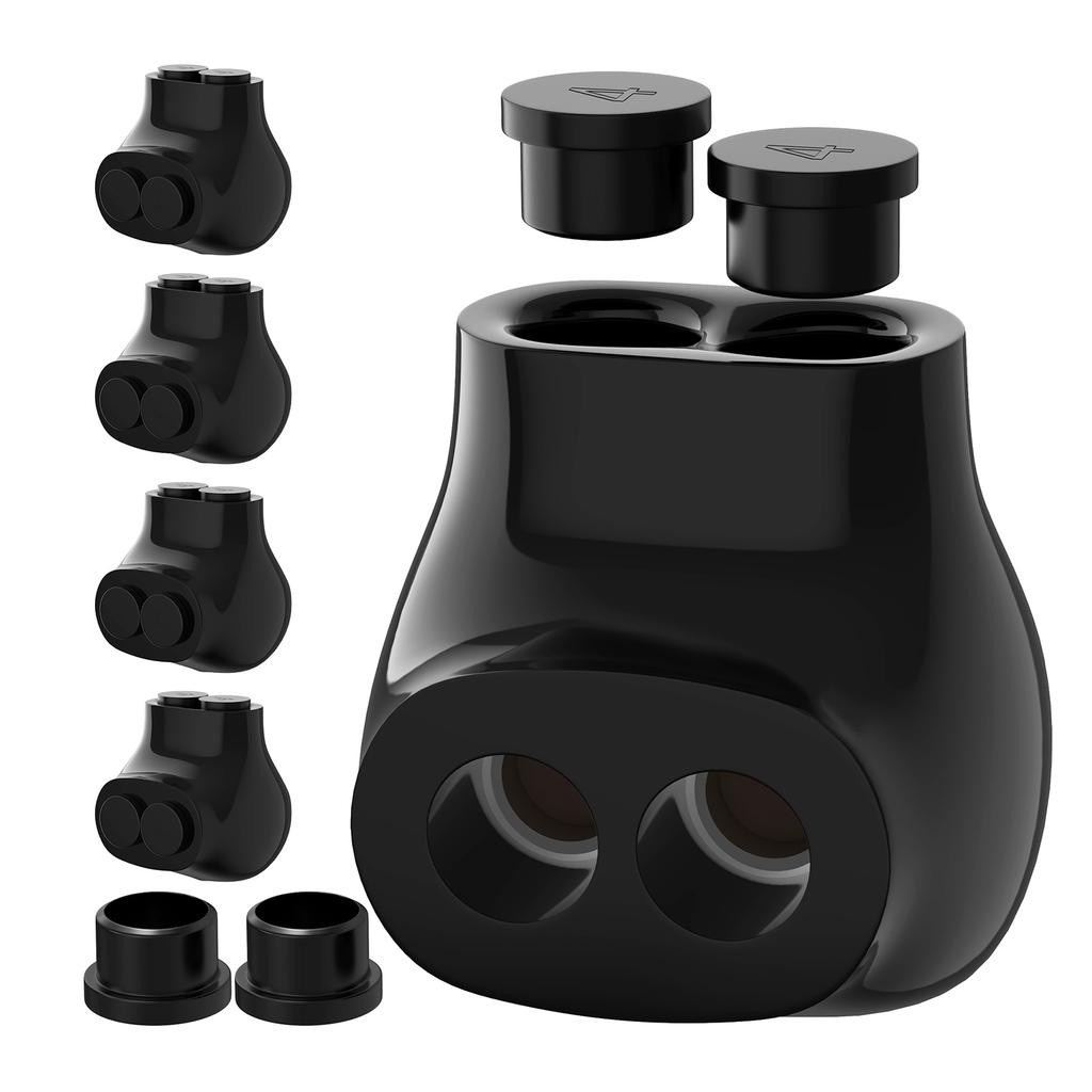 3Pcs Easy Insulated Multiple Cable Connectors Single Entry Splices Electrical Terminals for 2 14AWG Wire Ranges