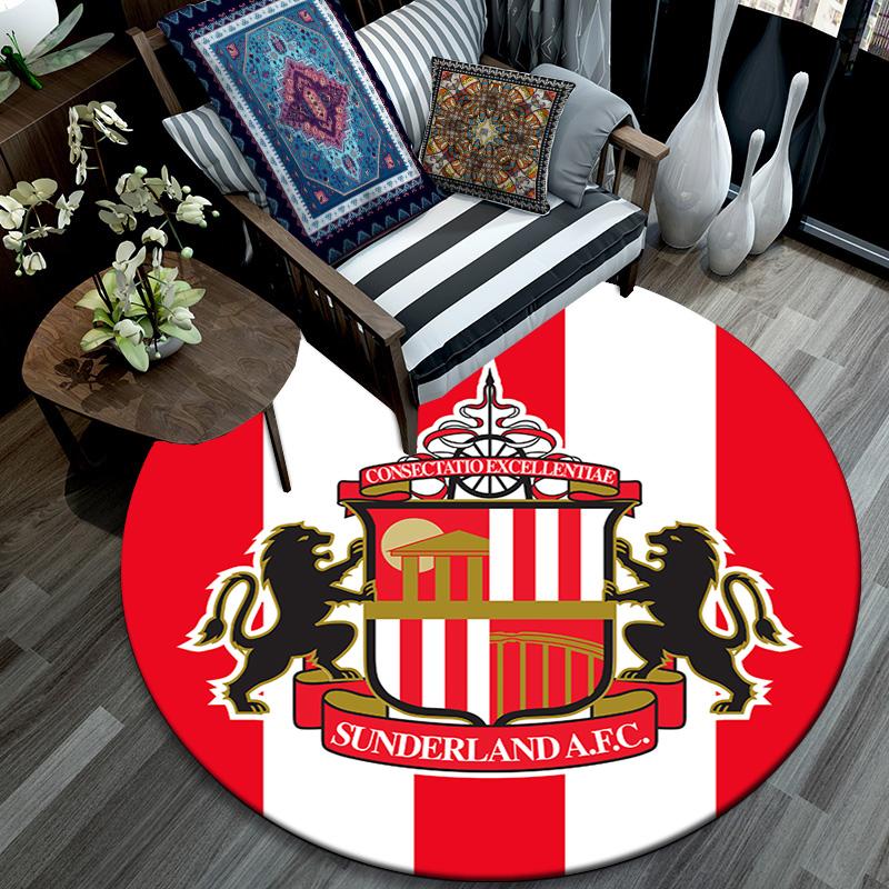 Sunderland Round Area Rug Under Office Chairs Bedroom Living Room Home Decor