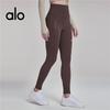 Велосипедные фитнес-штаны Alo Yoga с отражающим принтом, ощущение второй кожи, телесный цвет