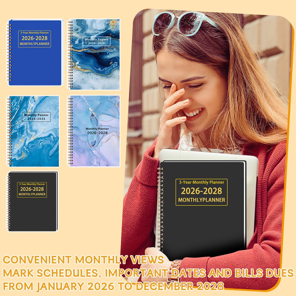 Планировщик месячного календаря на 2026-2028 годы, Органайзер месячного расписания на 3 года