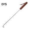 BBQ Steak Grill Hook Meat Turner Wooden Handle Stainless Steel Food Flipper for Grilling Vegetables Portable Kitchen Tool