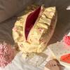 Cherry Printed Ruffle Makeup Bag Large Capacity Wash Storage Bag Toiletry Organizer  Outdoor