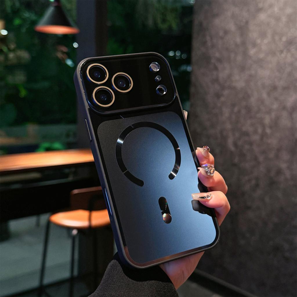 For iPhone 17 Pro Max Case Compatible with MagSafe TPU PC Phone Back Cover with Lens Film