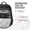 Altmont Original Standard Backpack Функциональный и удобный деловой рюкзак с сетчатым карманом, крючком для ключей, держателем для ручек, биркой по имени, боковым карманом, повседневный, 25 л, черный