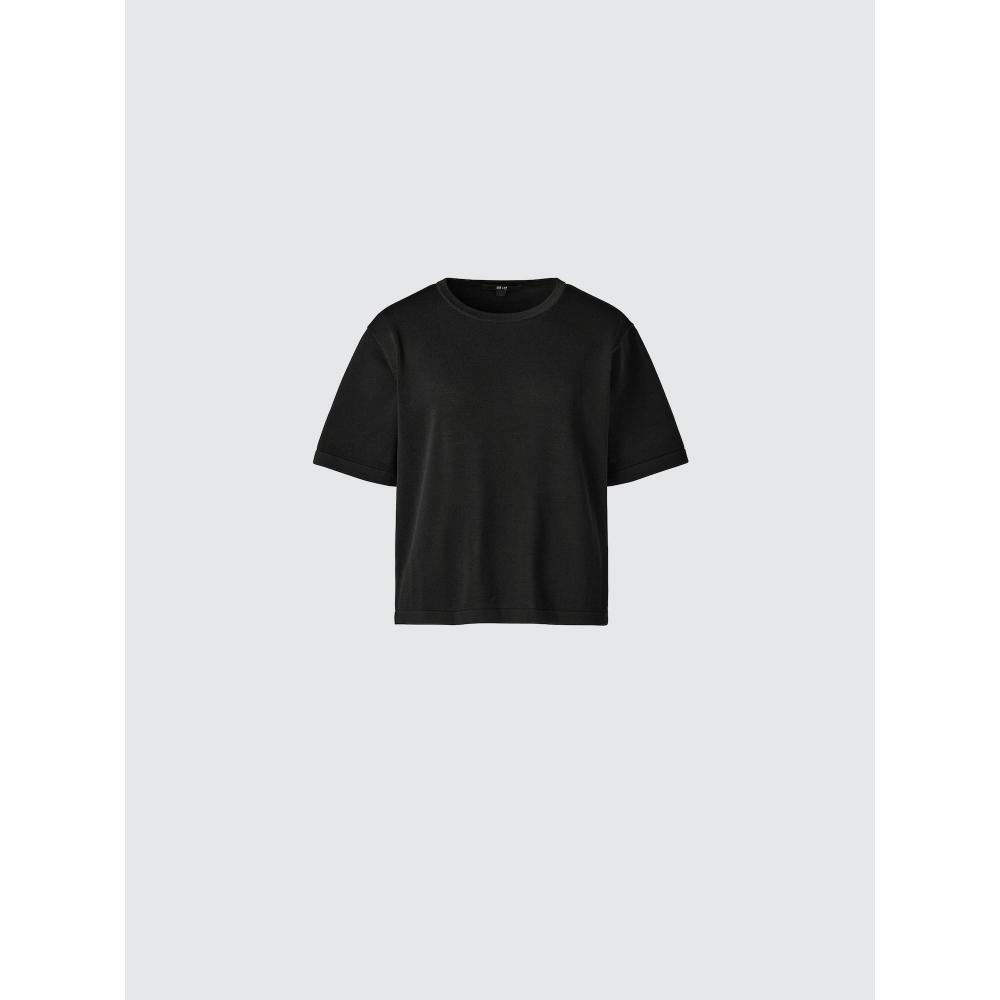 Uniqlo Японская Коробчатая Вязаная Футболка Моющаяся