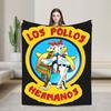 Вязаный плед Los Pollos Hermanos из сериала «Во все тяжкие» Шерстяные пледы Летний кондиционер Персонализированный легкий покрывало