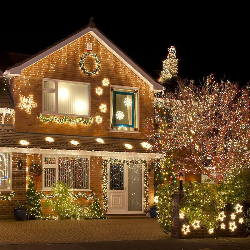 Разноцветная светодиодная декоративная гирлянда с пультом управления