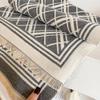 British Style Sub-Fashion Big-Name Scarf Imitation Cashmere Thickened Double-Sided Color Matching Scarf Fringed Foreign Style Women'S Shawl