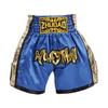 Muay Thai Shorts High Kick Boxing Training Pants Side Shiny Leather Combat Sports