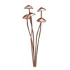 Antique Iron Mushroom Stake Lawn Decorative Stake With Rusty Finish For Garden Flowerbed Yard Landscape Accessories