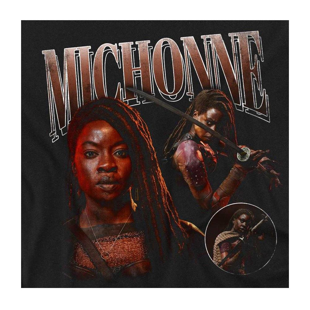 The Walking Dead Unisex Adult The Ones Who Lived Michonne Homage Long-Sleeved T-Shirt