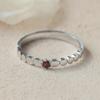 BELLOOGGI January (Garnet) Birthstone Honeycomb Birthstone Ring