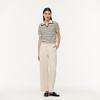 GOELIA Spring Tencel Lapel Striped Pullover