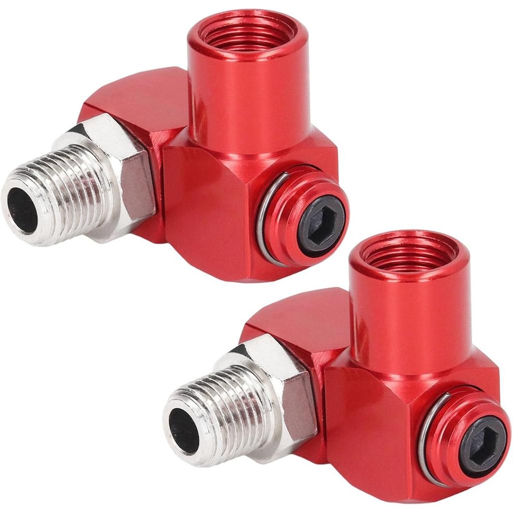 EMVANV 2pcs 1/4inch Air Hose Connector, 360 Degree Swivel Air Hose Connector, Industrial Swivel Air Fittings Swivel Air Hose Connector, Industrial