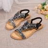New Sandals Flat Sandals Large Size Rhinestone Women's Shoes
